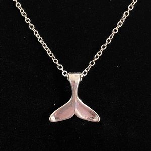 Whale Tail Necklace May Be Personalized